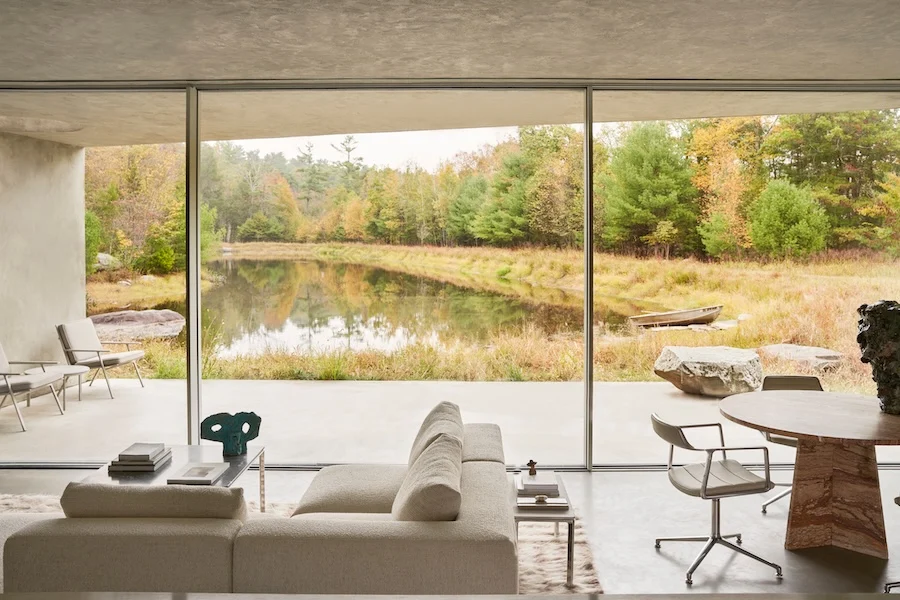 Vipp Unveils First U.S. Guesthouse in Upstate New York, a Sculptural Pavilion Immersed in the Forests of Lumberland