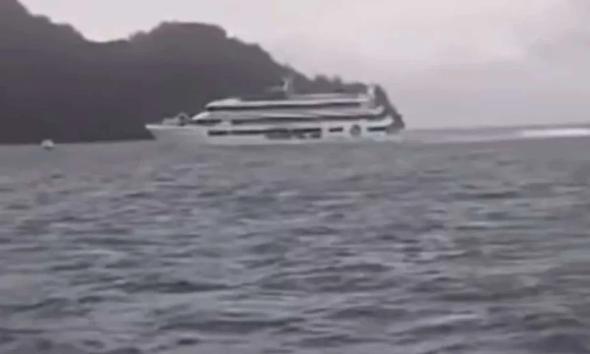 Fiji Princess Cruise Ship Grounds Near Iconic Monuriki Island, Passengers Rescued Amidst Engine Failure and Water Ingress