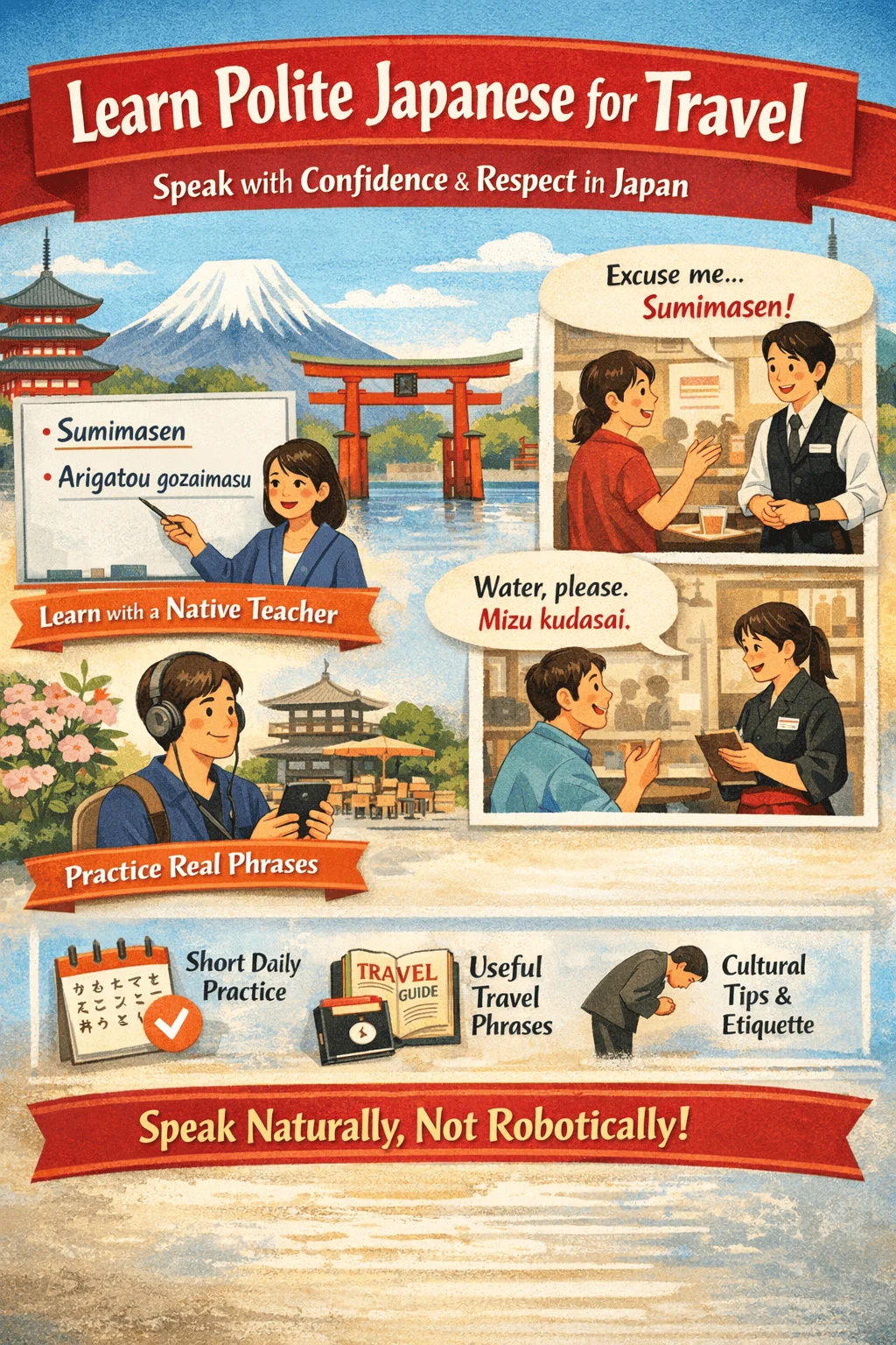 Navigating Japan with Courtesy: Mastering Polite Japanese for Travelers Through Practical Conversation and Cultural Nuance