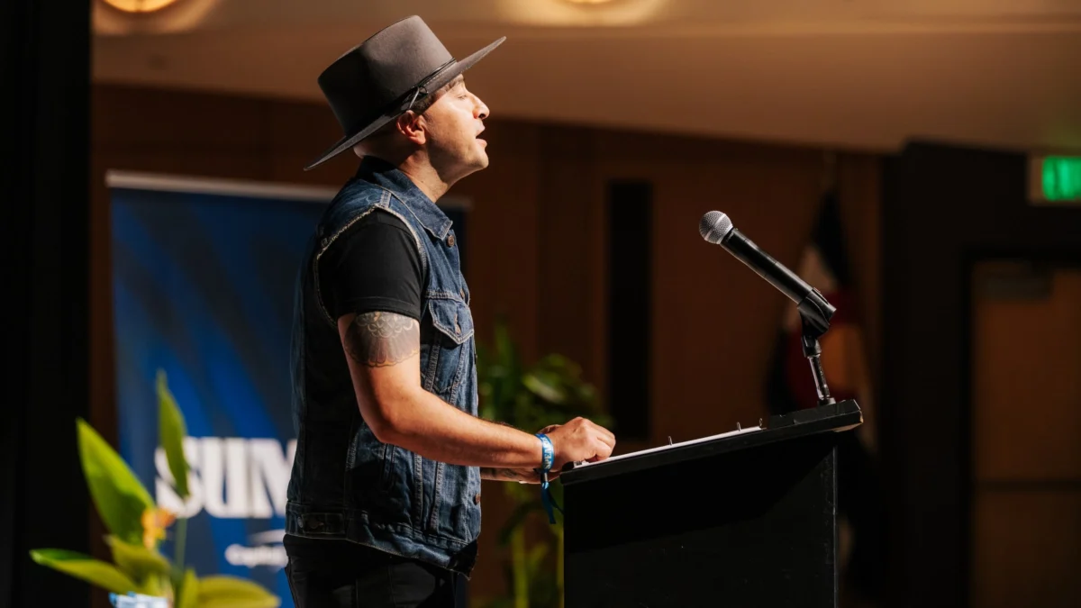 Bobby LeFebre Delivers Moving Ode to Nature at Outside Summit in Denver Highlighting the Intersection of Art and the Great Outdoors