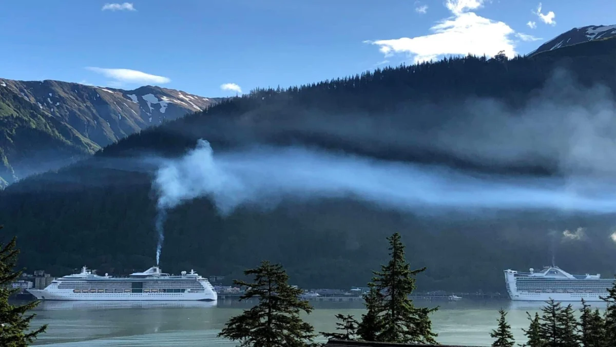 A Royal Caribbean Ship Arrives in Alaska with a Dead Fin Whale on its Bow Sparking Renewed Calls for Cruise Ship Speed Limits