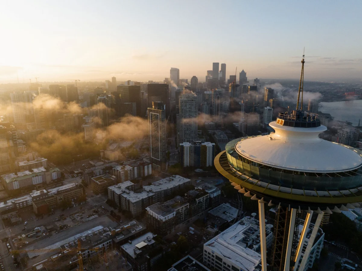 Seattle Space Needle Unveils North America’s First Floor-to-Ceiling Glass Double-Decker Elevator Amidst Major Modernization